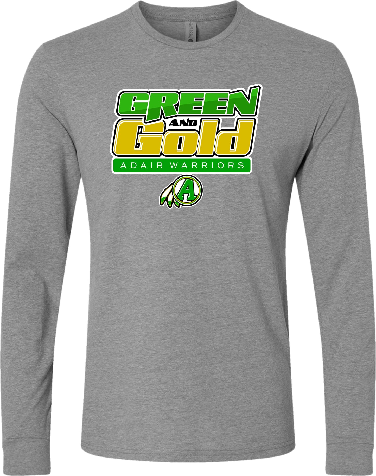 Adair - "GREEN AND GOLD" Tee 1 (Long-Sleeved)
