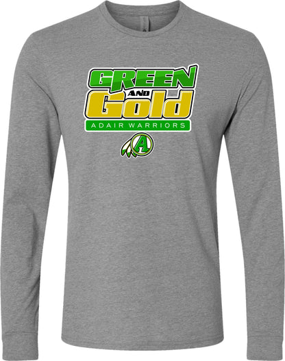 Adair - "GREEN AND GOLD" Tee 1 (Long-Sleeved)